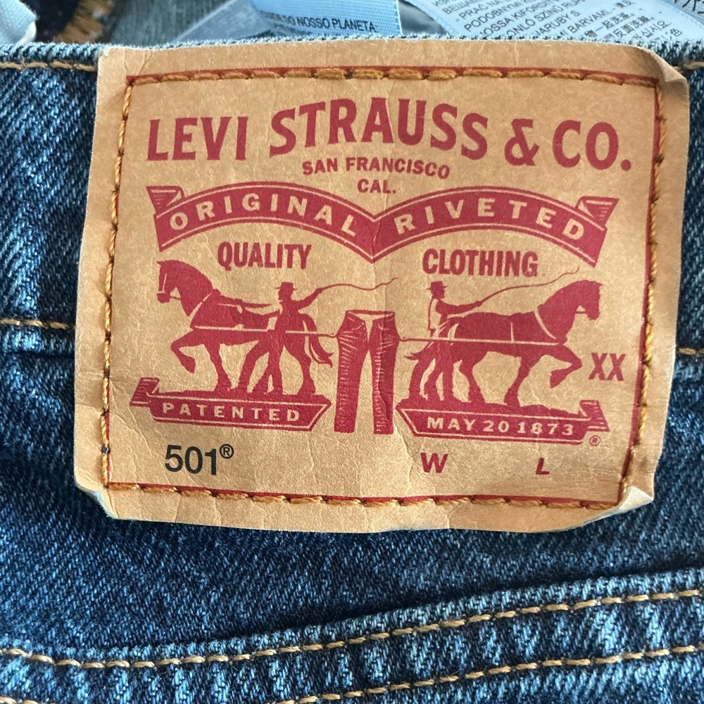 Levi’s 501 Distressed Cut Off Shorts Size 31 - Picture 6 of 8